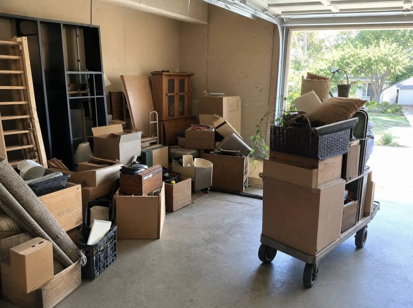 Cleared interior of a San Diego property after a full cleanout
